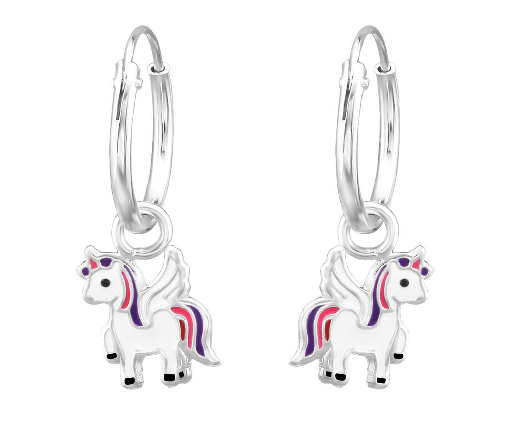 Unicorn hot sale hoop earrings