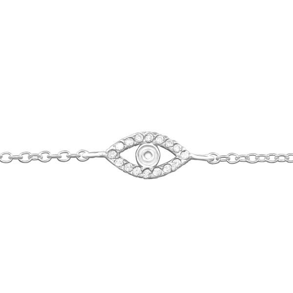 Evil Eye Cubic Zirconia Bracelet