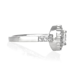 Clear Topiary Crown Ring