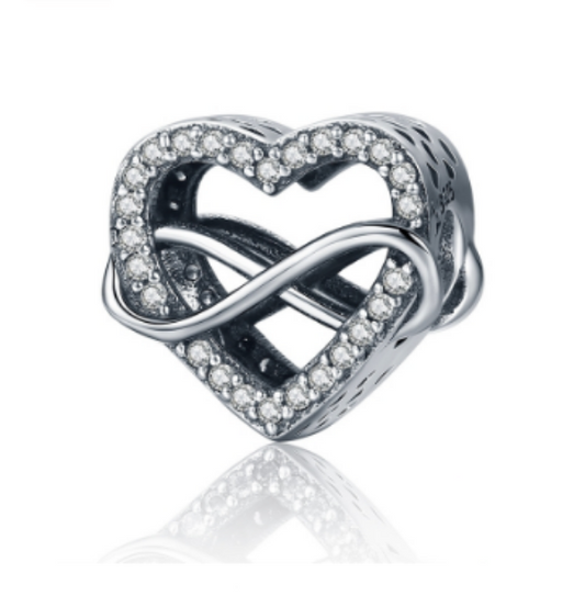 Endless love Heart charm