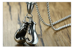 Stainless Steel  Boxing Gloves  Men's Necklace