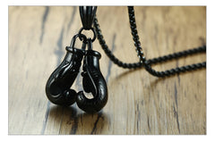 Stainless Steel  Boxing Gloves  Men's Necklace