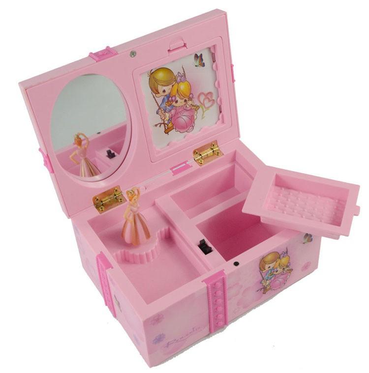 Kids Musical Pink Jewellery Box