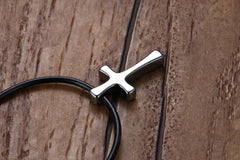 Tungsten  Cross Pendant Necklace for Men