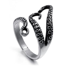 Octopus Tentacle Mens Ring