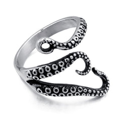 Octopus Tentacle Mens Ring